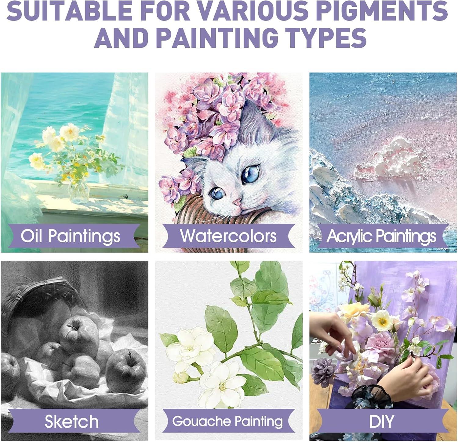 image14 Packs Stretched Canvas for Painting MultiSize 12x16 10x12 8x10 5x7 8x8 6x6 4x4 2 of Each Primed Blank Canvas for Oil Acrylic Paintfor Beginner Artist2Pack24x36 Canvas