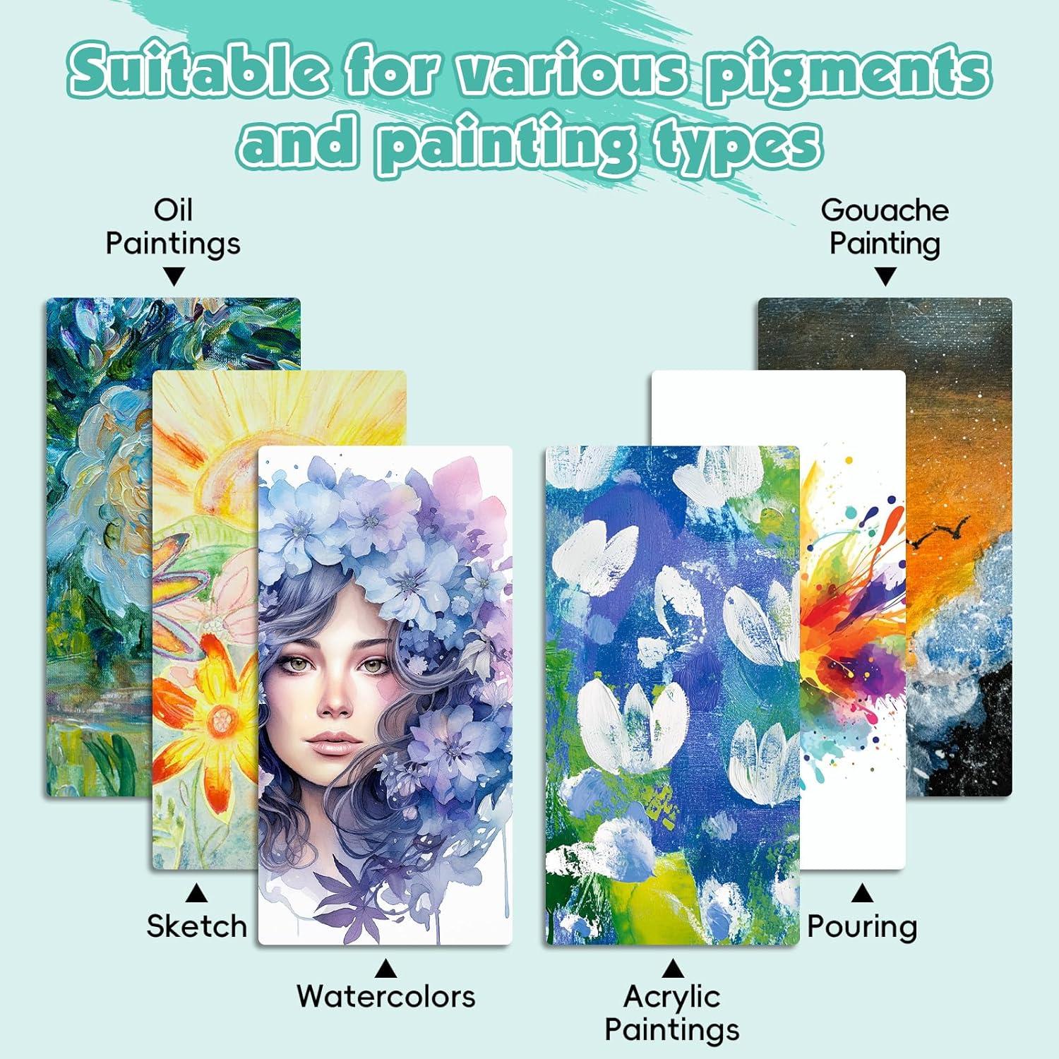 image20 Pack Canvases for Painting with 8x10 Painting Canvas for Oil amp Acrylic Paint10x20in10Pack