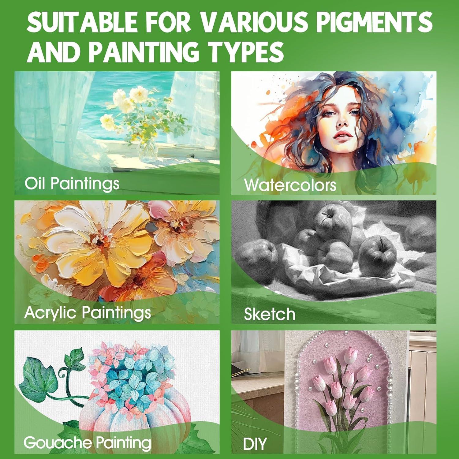 image20 Pack Canvases for Painting with 8x10 Painting Canvas for Oil amp Acrylic Paint16x20in6Pack