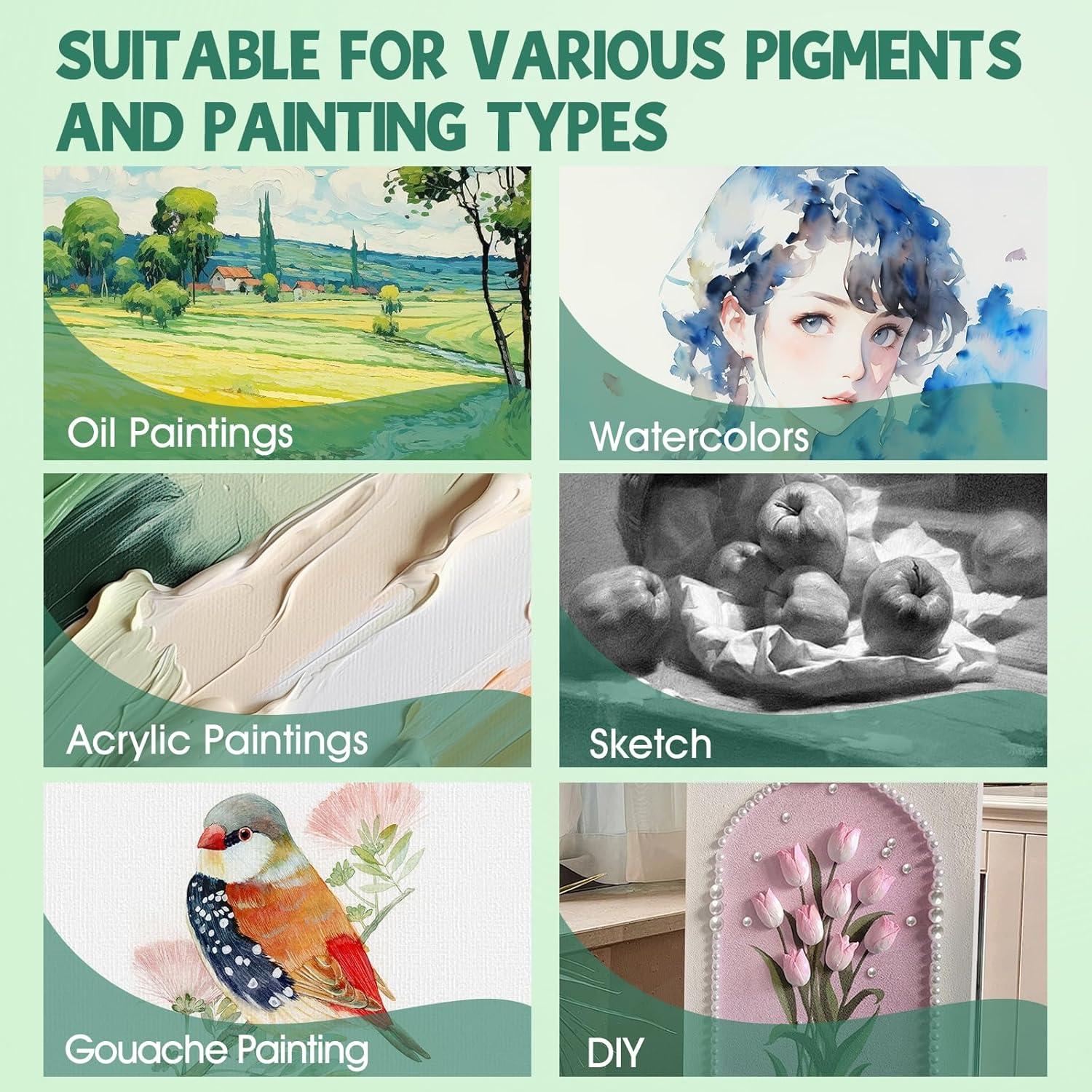 image20 Pack Canvases for Painting with 8x10 Painting Canvas for Oil amp Acrylic Paint18x24in10Pack