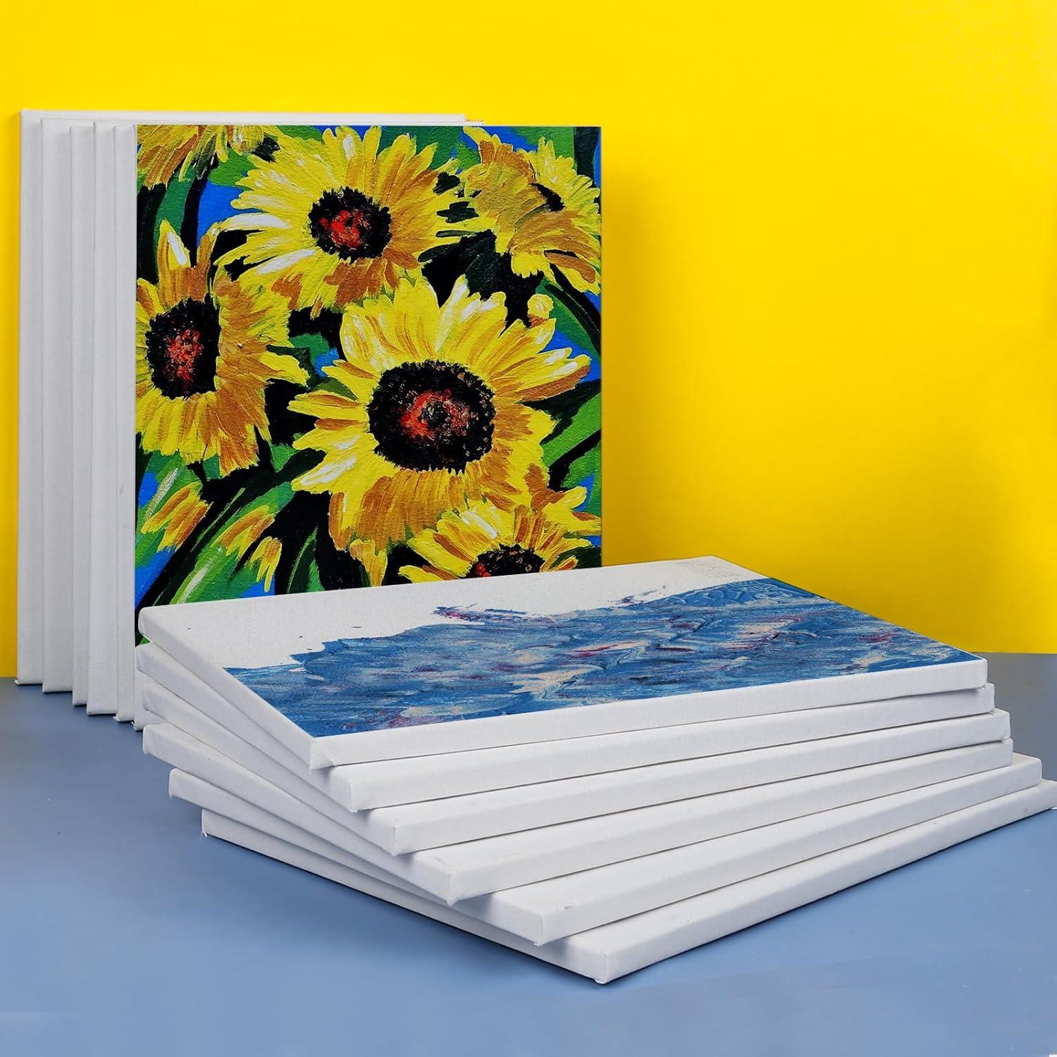 20 Pack Canvases for Painting with 8×10, Painting Canvas for Oil ...