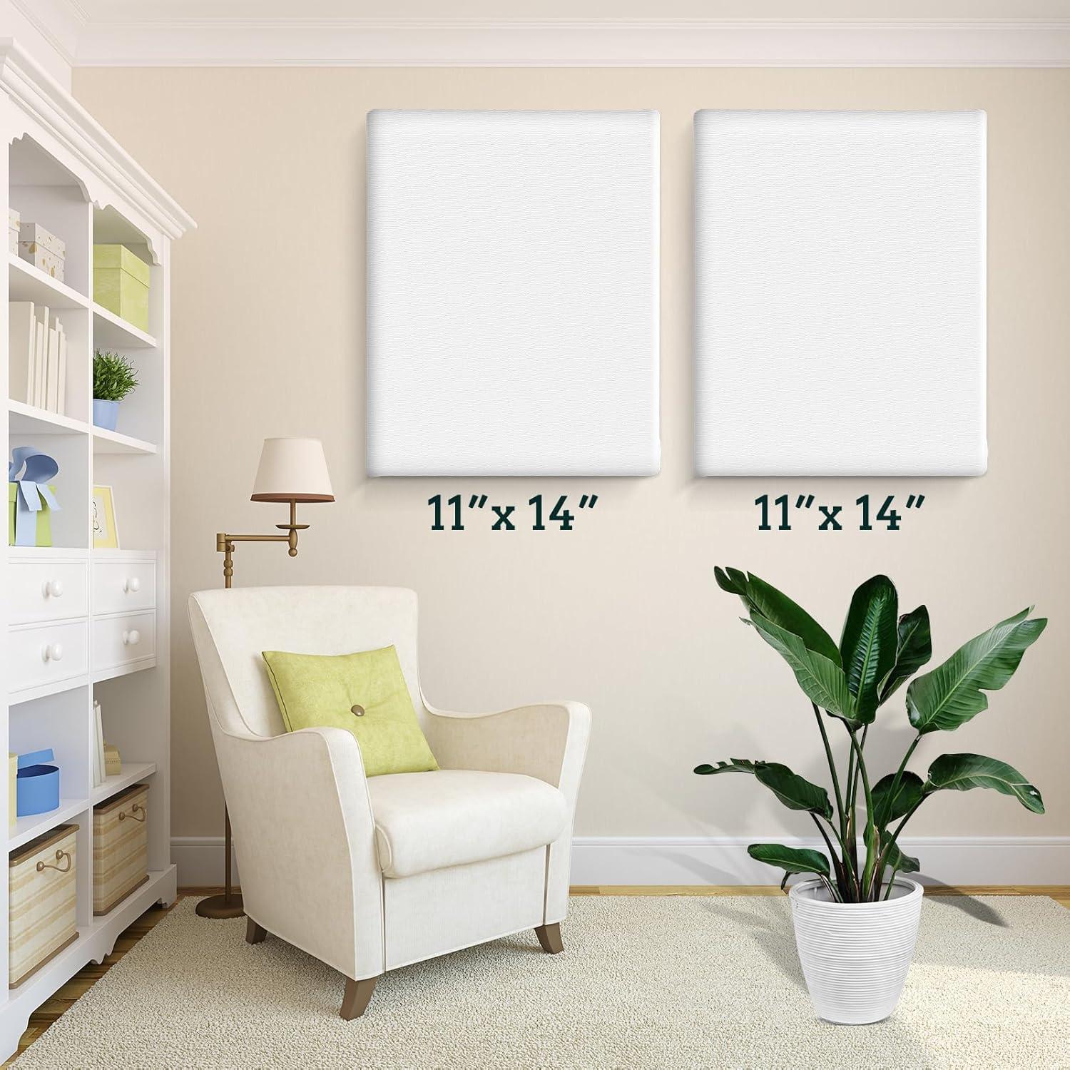 image20 Pack Canvases for Painting with 8x10 Painting Canvas for Oil amp Acrylic Paint24 Packs1Size 1114in