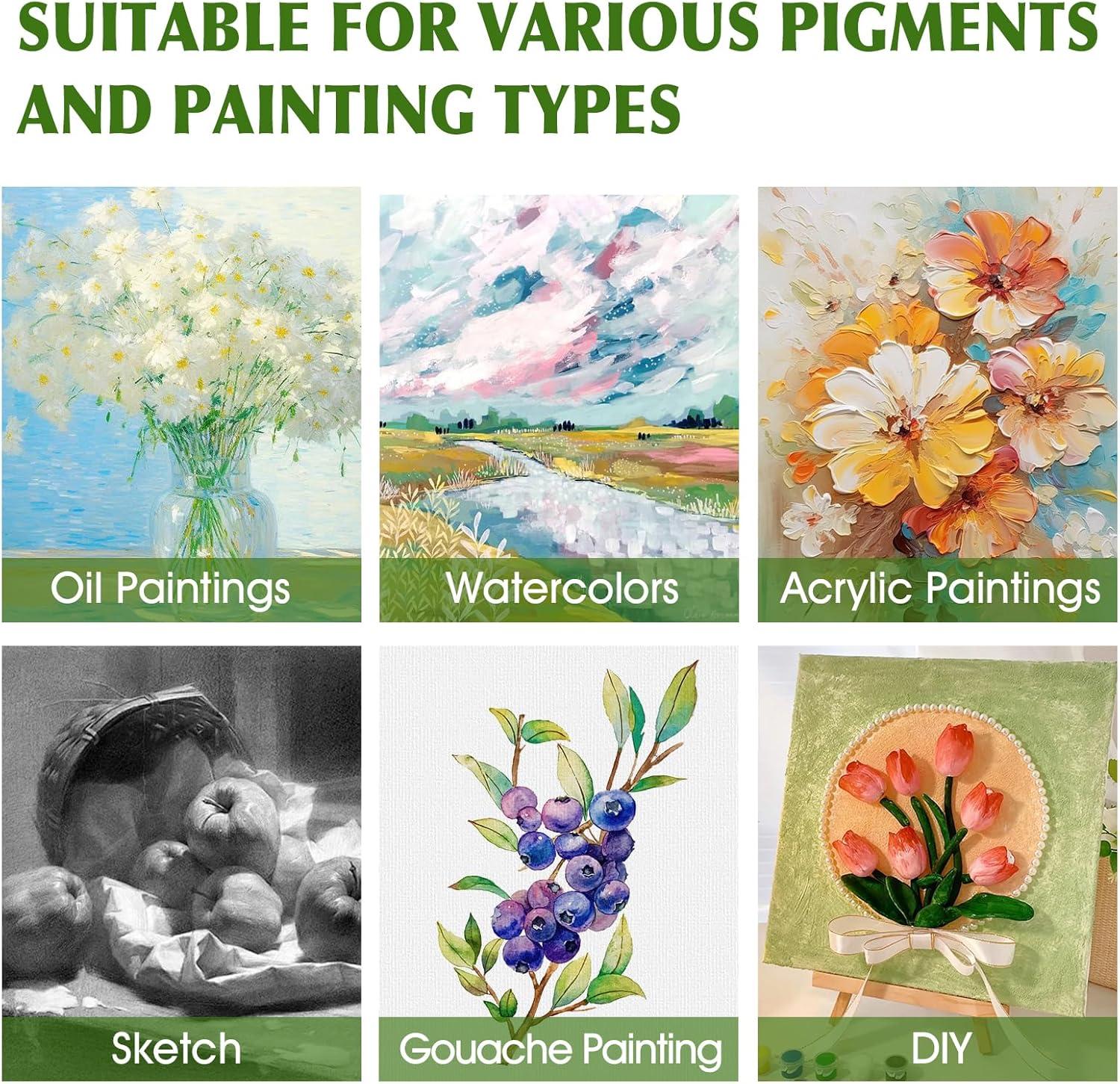 image20 Pack Canvases for Painting with 8x10 Painting Canvas for Oil amp Acrylic PaintMultisize 20 Pack