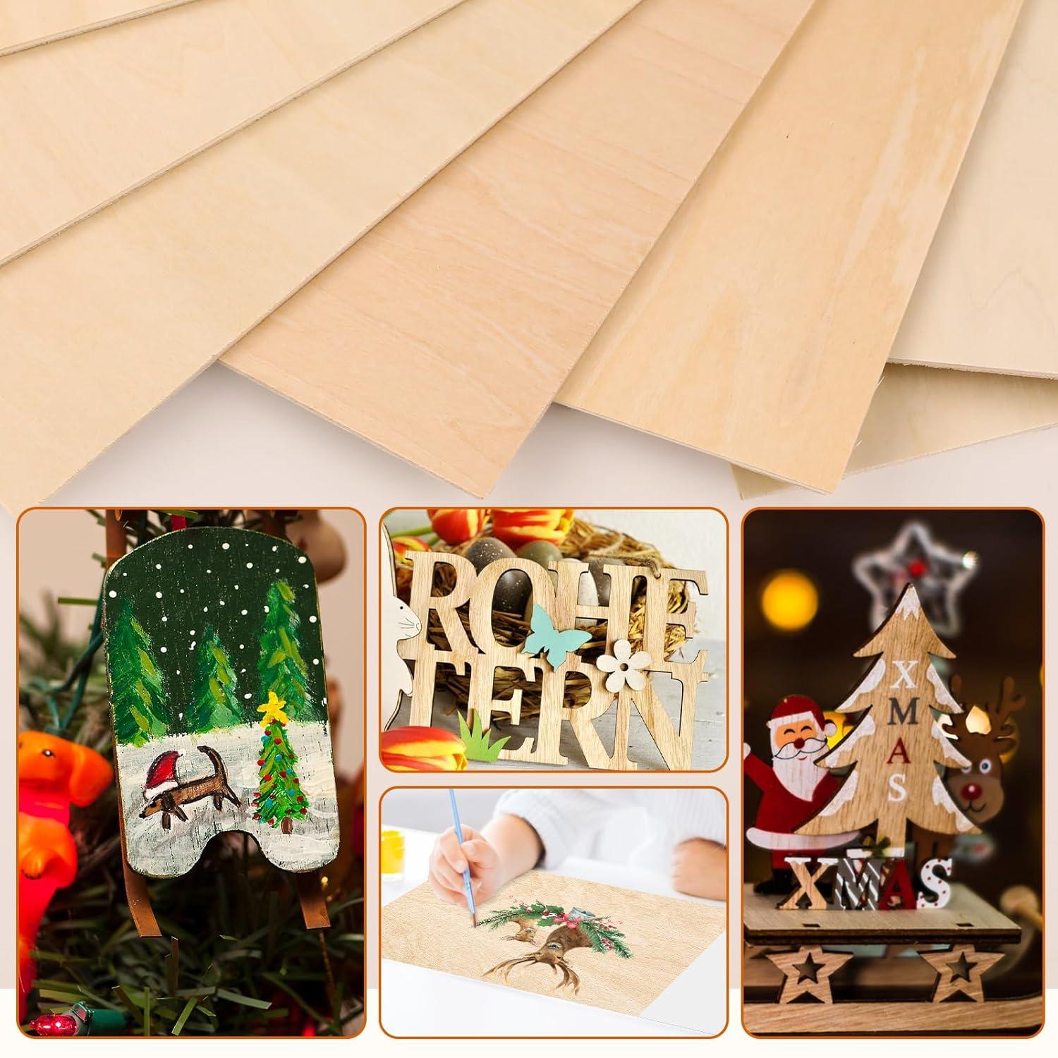 image24Pack Basswood Sheets 4x6x116 Inch Basswood for Laser Cutting amp Engraving Thin Plywood Wood Sheets Unfinished Wood for Crafts DIY Architectural Models Wood Burning and PaintingBasswood 42 Packs
