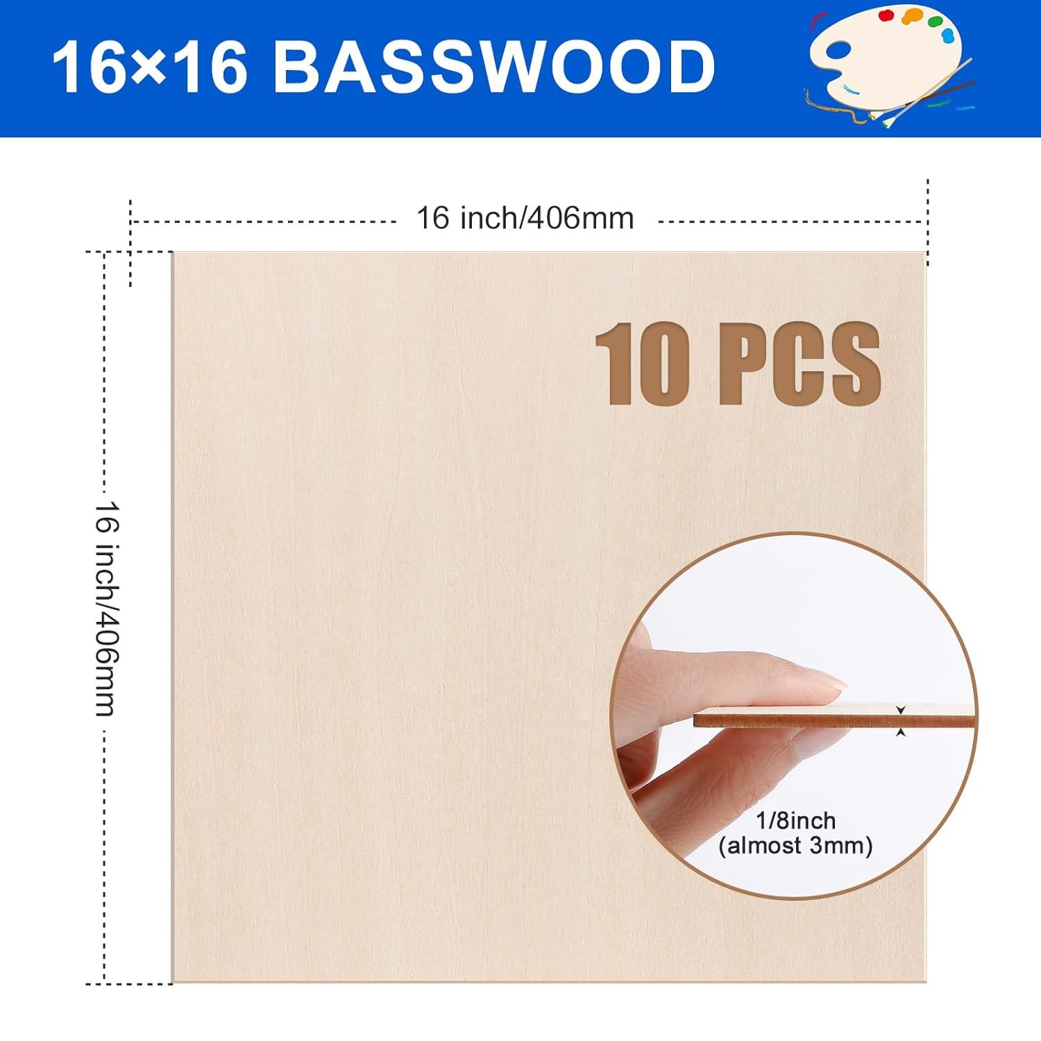image24Pack Basswood Sheets 4x6x116 Inch Basswood for Laser Cutting amp Engraving Thin Plywood Wood Sheets Unfinished Wood for Crafts DIY Architectural Models Wood Burning and PaintingBasswood 10 Packs