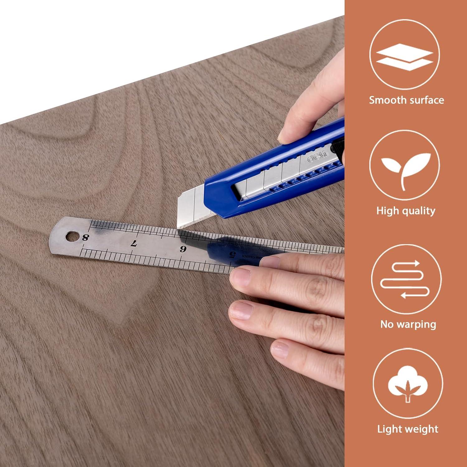 image24Pack Basswood Sheets 4x6x116 Inch Basswood for Laser Cutting amp Engraving Thin Plywood Wood Sheets Unfinished Wood for Crafts DIY Architectural Models Wood Burning and PaintingWalnut 10 Packs