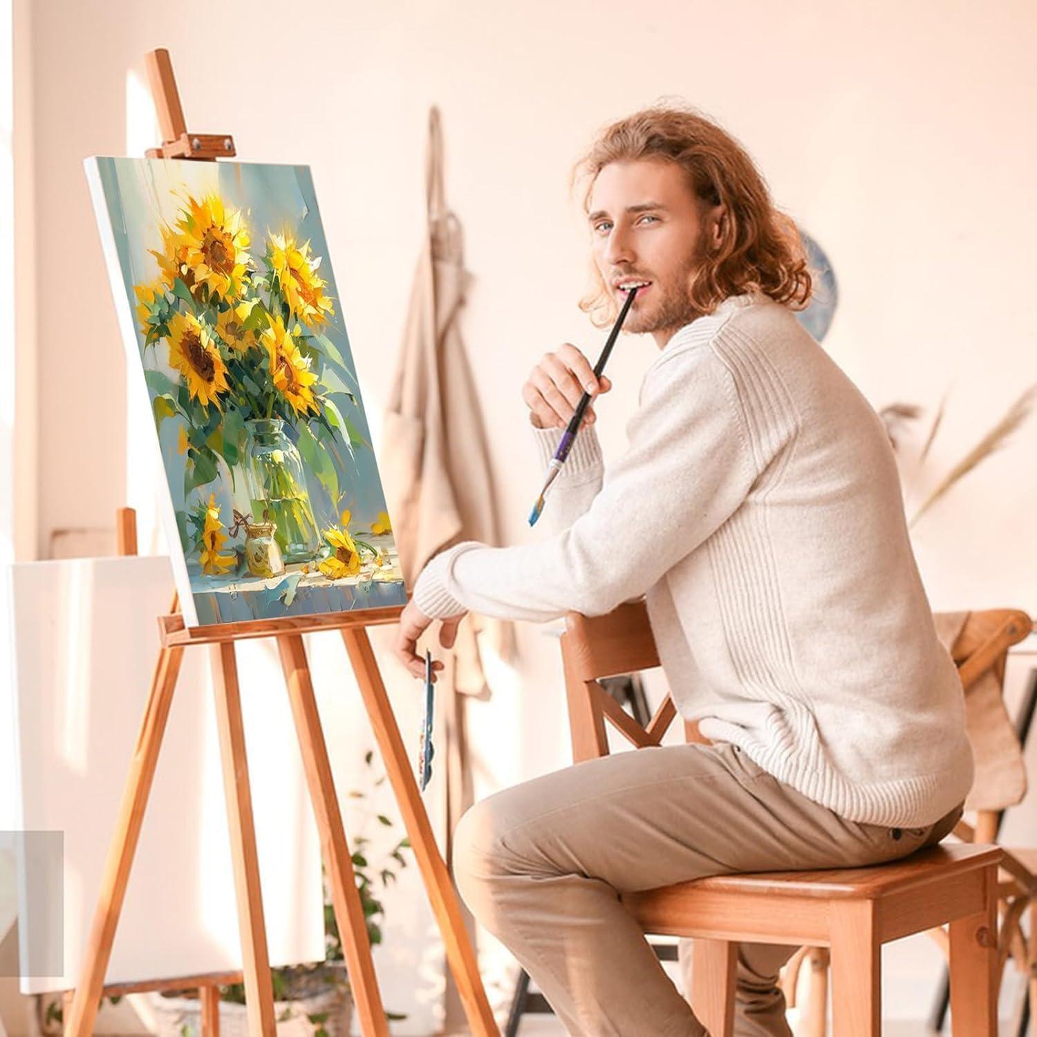 image3 Pack Canvases for Painting with Multi Pack 11x14 5x7 8x10 Painting Canvas for Oil amp Acrylic Paint16 Packs1Sizes 810in