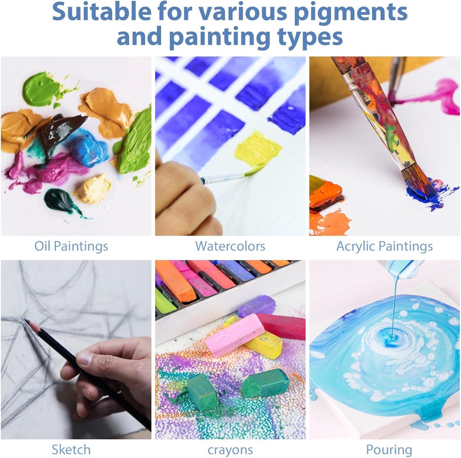 image3 Pack Canvases for Painting with Multi Pack 11x14 5x7 8x10 Painting Canvas for Oil amp Acrylic Paint16 Packs1Sizes 810in
