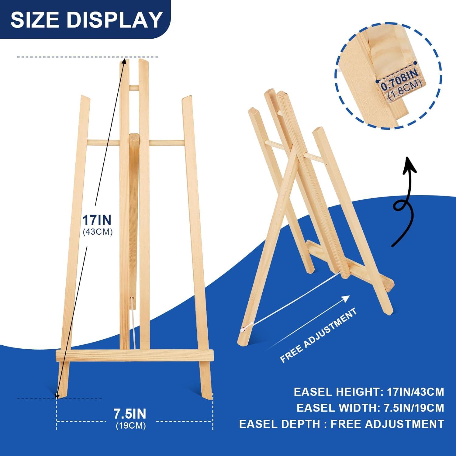 imageESRICH 2pcs 17 Inch Tabletop Easels Easel Stand for PaintingTripod Painting Party Easel Kids Student Desktop Easel for PaintingPaint Easel for Canvas Paint10