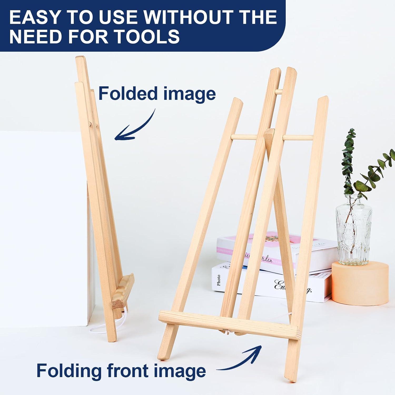 imageESRICH 2pcs 17 Inch Tabletop Easels Easel Stand for PaintingTripod Painting Party Easel Kids Student Desktop Easel for PaintingPaint Easel for Canvas Paint2