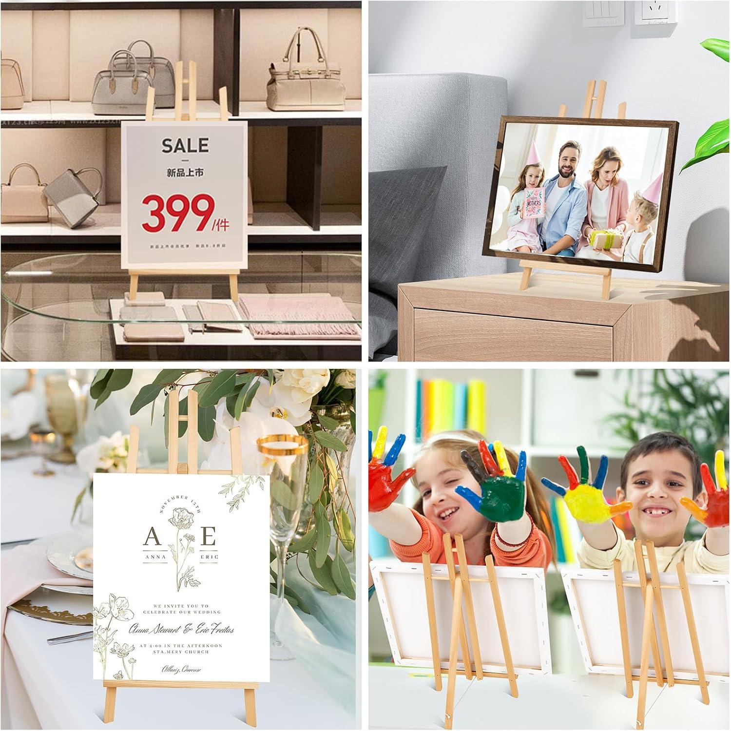 imageESRICH 2pcs 17 Inch Tabletop Easels Easel Stand for PaintingTripod Painting Party Easel Kids Student Desktop Easel for PaintingPaint Easel for Canvas Paint15