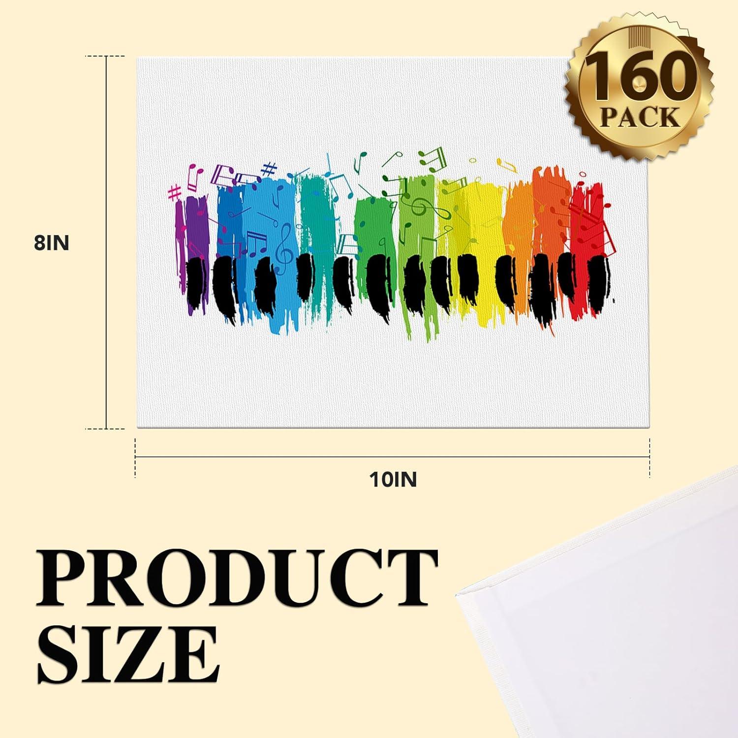 imageESRICH Canvas Boards for Painting 2 Pack Canvas for Painting 11x14 Cotton Primed Acid Free Blank Canvas Panels for Oil Paint Watercolor Acrylic Paint Gouache and Tempera810in 160pack
