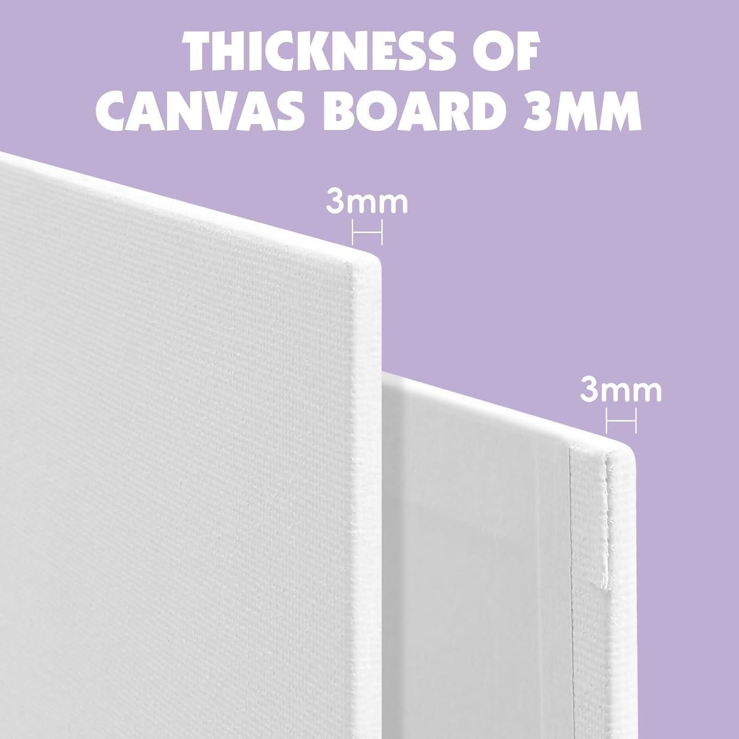 imageESRICH Canvas Boards for Painting 2 Pack Canvas for Painting 11x14 Cotton Primed Acid Free Blank Canvas Panels for Oil Paint Watercolor Acrylic Paint Gouache and Tempera1216in 3pack