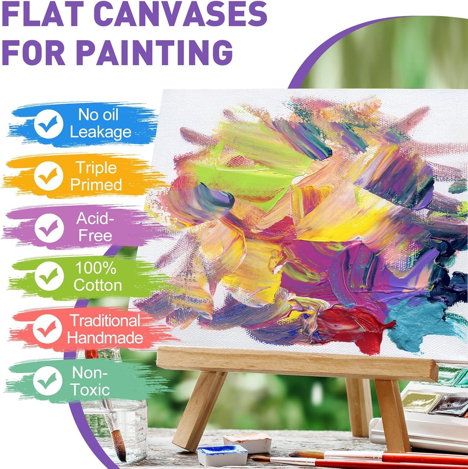 ESRICH Canvas Boards for Painting, 7 Pack Canvases for Painting 11×14 ...