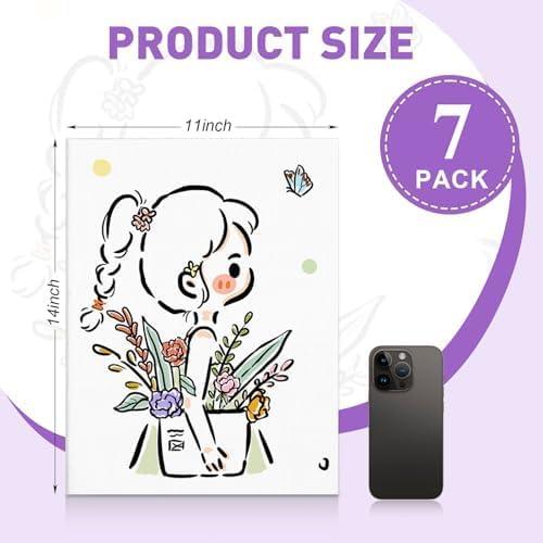 ESRICH Canvas Boards for Painting, 7 Pack Canvases for Painting 11×14 ...