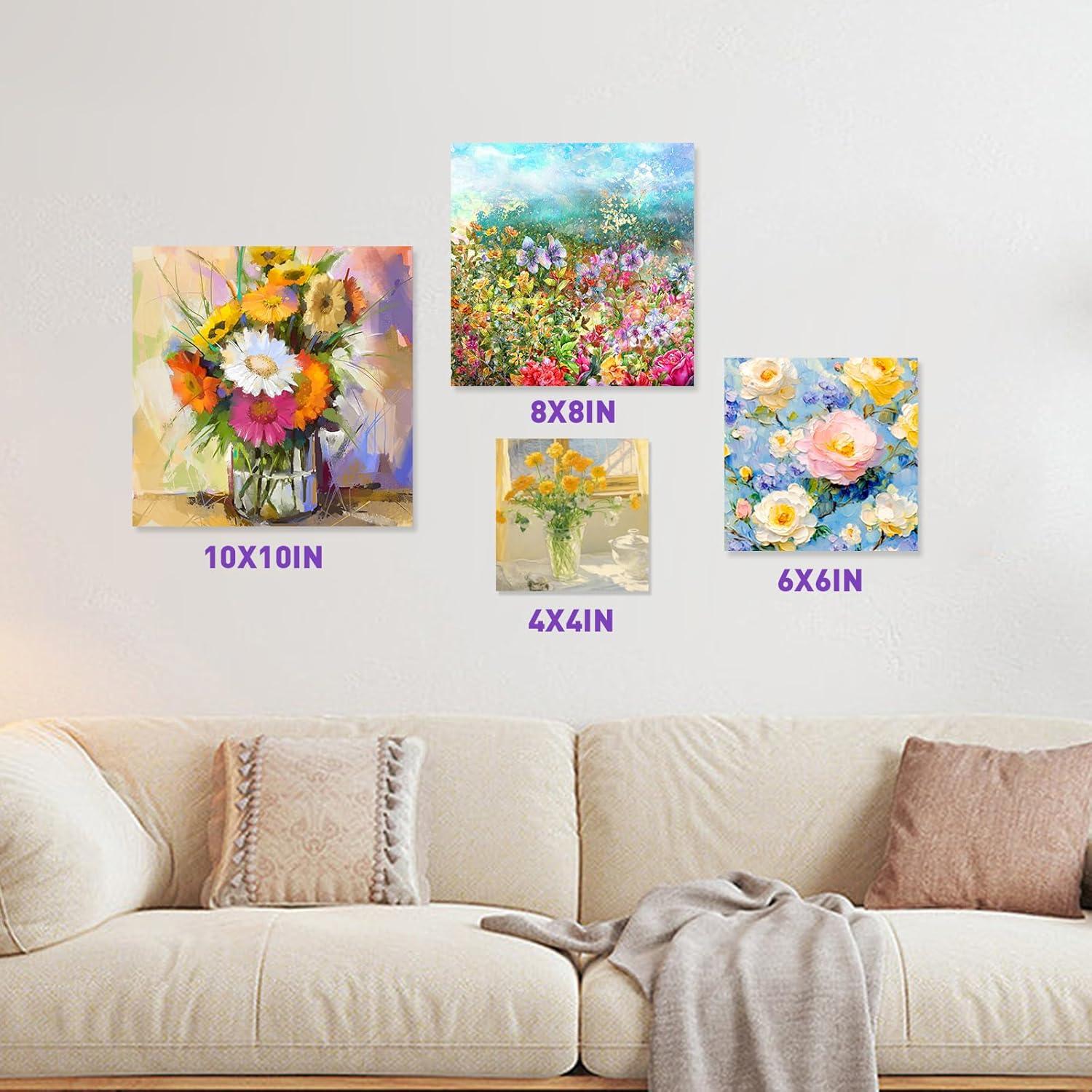 ESRICH Linen Canvas for Painting 8×10, 5 Pack Professional Linen Canvas ...