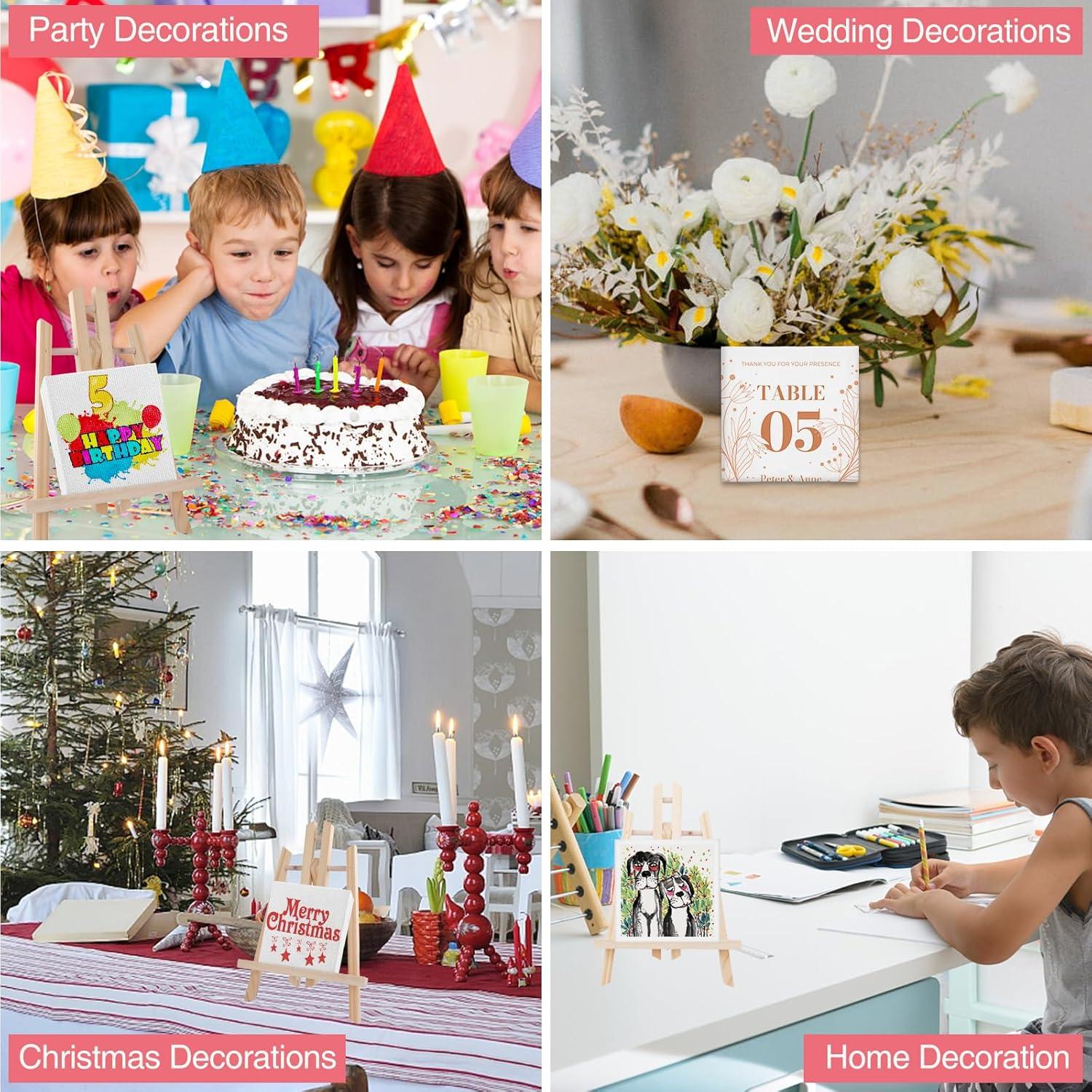 imageESRICH Mini Canvases for Painting Canvas in Bulk 32Pack 3x3In 25In Profile Small Square Canvas Blank Canvases are Great for School Projects and Kids Birthday Parties Home Decor Project24x24in100 Packs