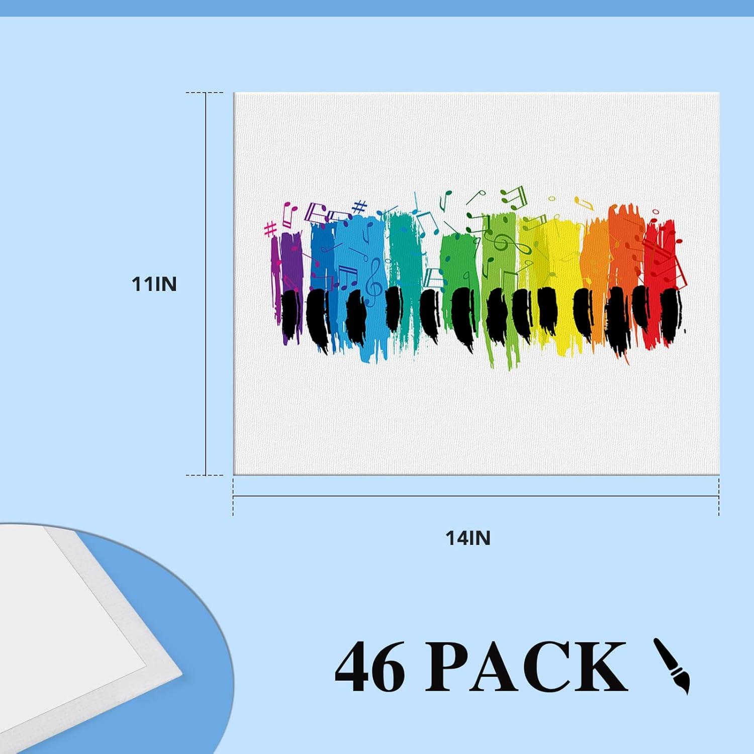 ESRICH Small Canvases for Painting 5x7IN, 96 Pack Mini Canvases for ...