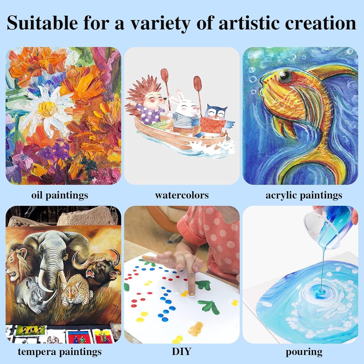 ESRICH Small Canvases for Painting 5x7IN, 96 Pack Mini Canvases for ...