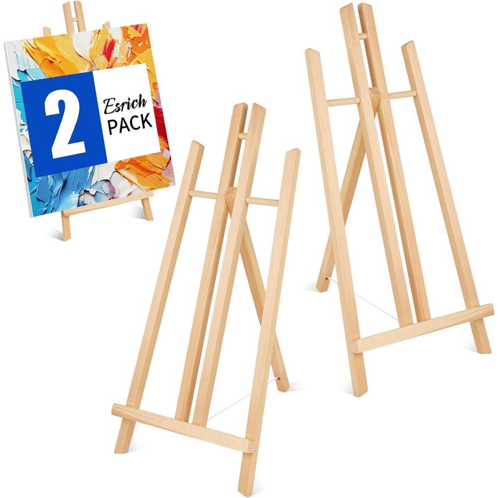 imageESRICH 2pcs 17 Inch Tabletop Easels Easel Stand for PaintingTripod Painting Party Easel Kids Student Desktop Easel for PaintingPaint Easel for Canvas Paint2
