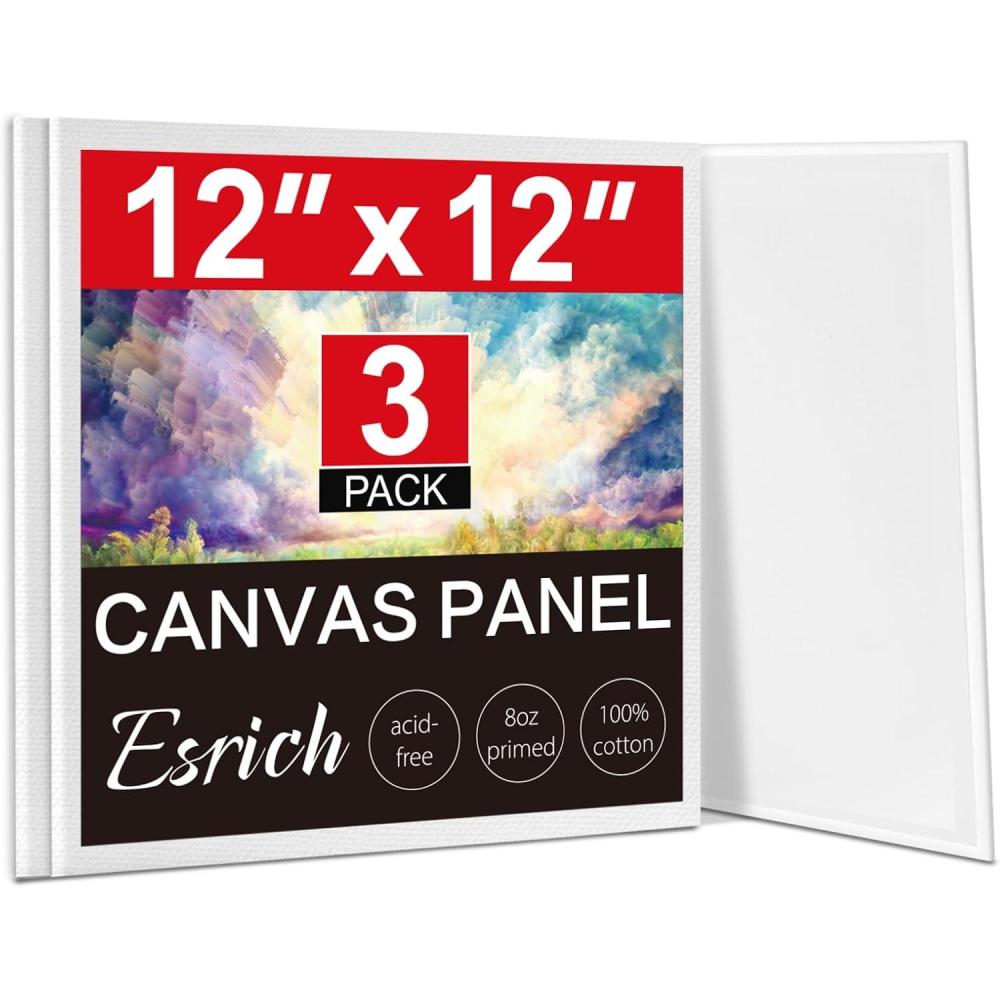 ESRICH Canvas Boards for Painting, 7 Pack Canvases for Painting 11×14 ...