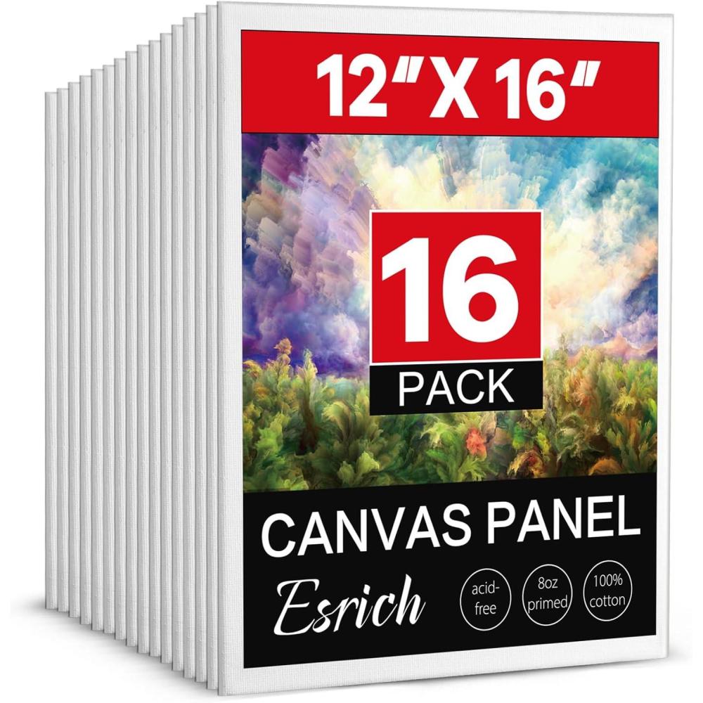 ESRICH Small Canvases for Painting 5x7IN, 96 Pack Mini Canvases for ...