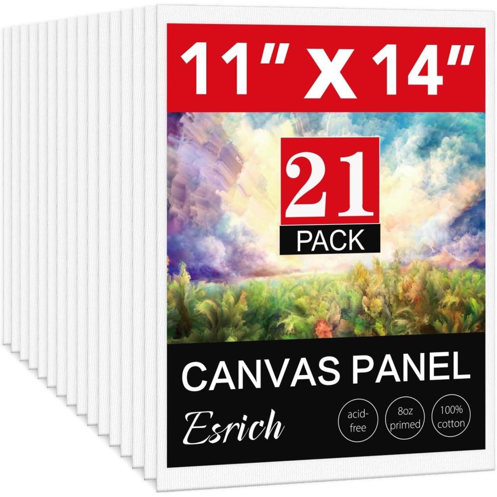 ESRICH Small Canvases for Painting 5x7IN, 96 Pack Mini Canvases for ...