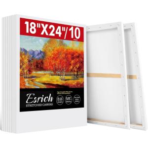 20 Pack Canvases for Painting with 8×10, Painting Canvas for Oil & Acrylic Paint.(18x24in-10Pack)
