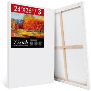20 Pack Canvases for Painting with 8×10, Painting Canvas for Oil & Acrylic Paint.(24x36in-3Pack)