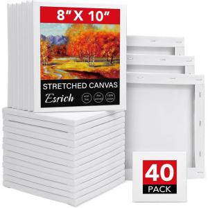 20 Pack Canvases for Painting with 8×10, Painting Canvas for Oil & Acrylic Paint.(8x10in-40Pack)