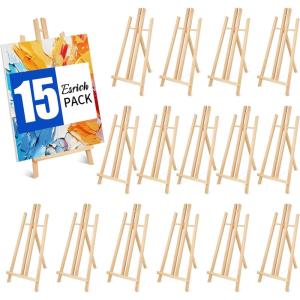 ESRICH 2pcs 17 Inch Tabletop Easels, Easel Stand for Painting,Tripod, Painting Party Easel, Kids Student Desktop Easel for Painting,Paint Easel for Canvas Paint(15)