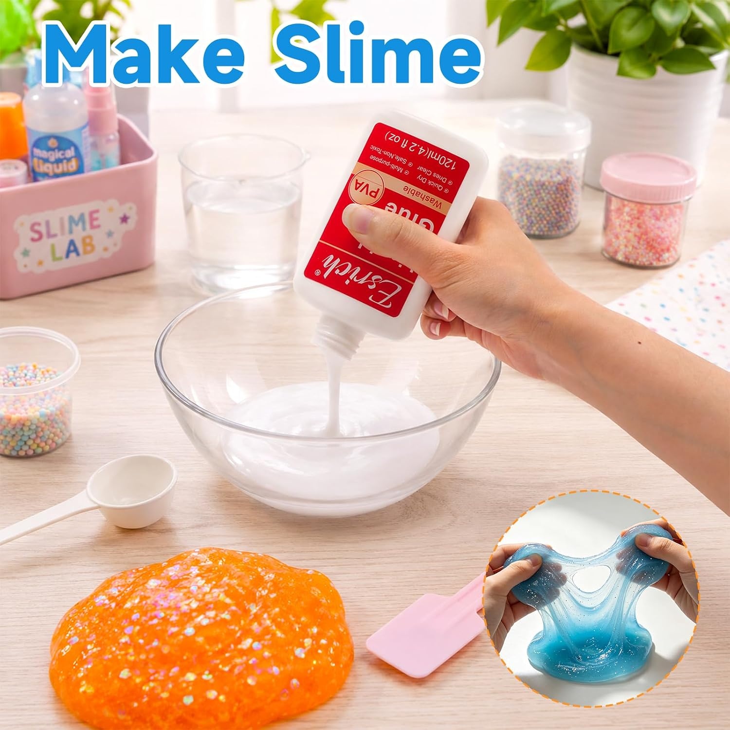 image:imageESRICH 30 Pack White Liquid Glue for Kids 42 fl oz Slime amp School Crafts3